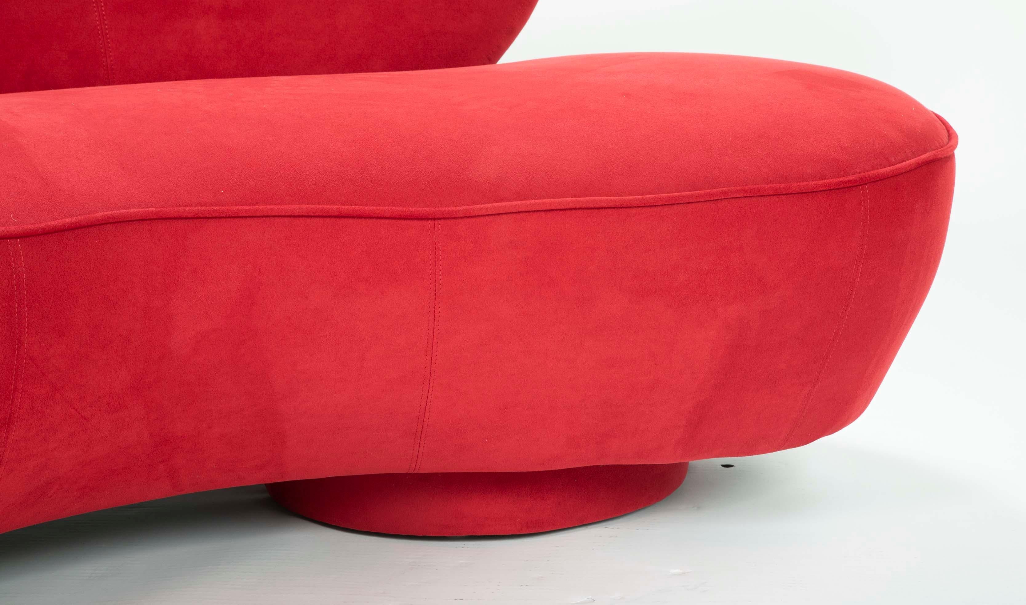 Vladimir Kagan Cloud Sofa in Red 7