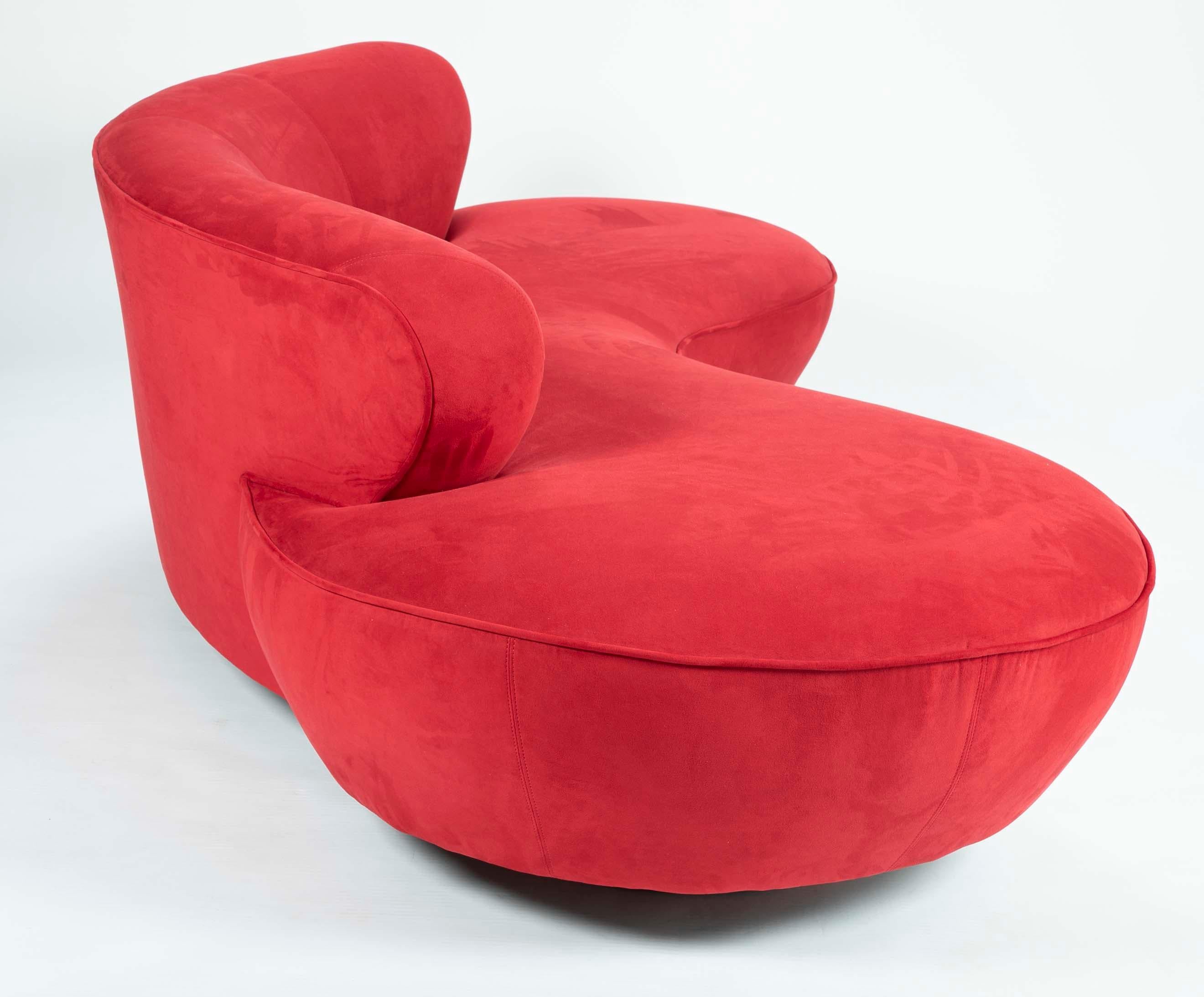 Vladimir Kagan Cloud Sofa in Red 9