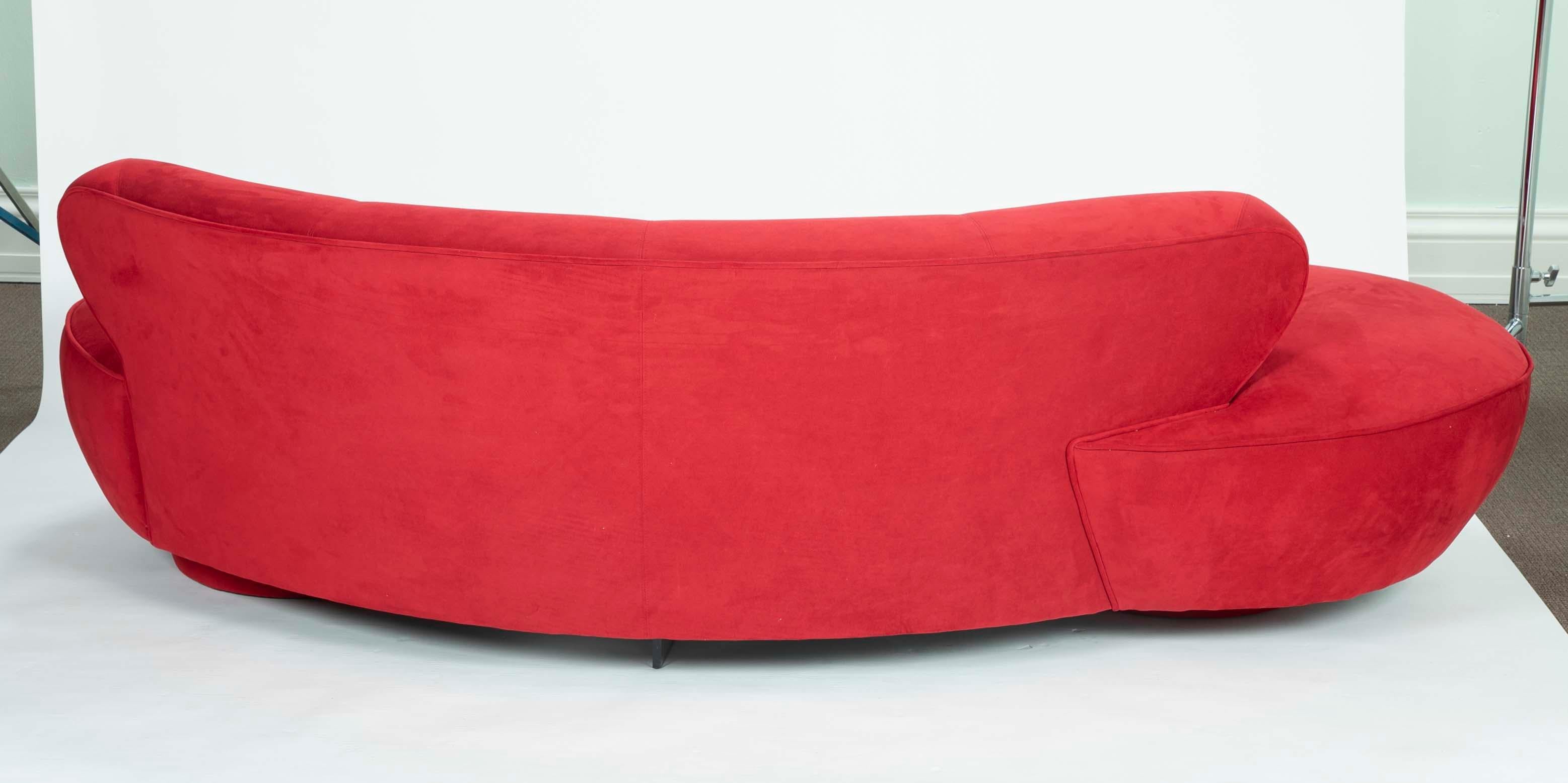 Vladimir Kagan Cloud Sofa in Red 13