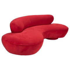 Vladimir Kagan Cloud Sofa in Red