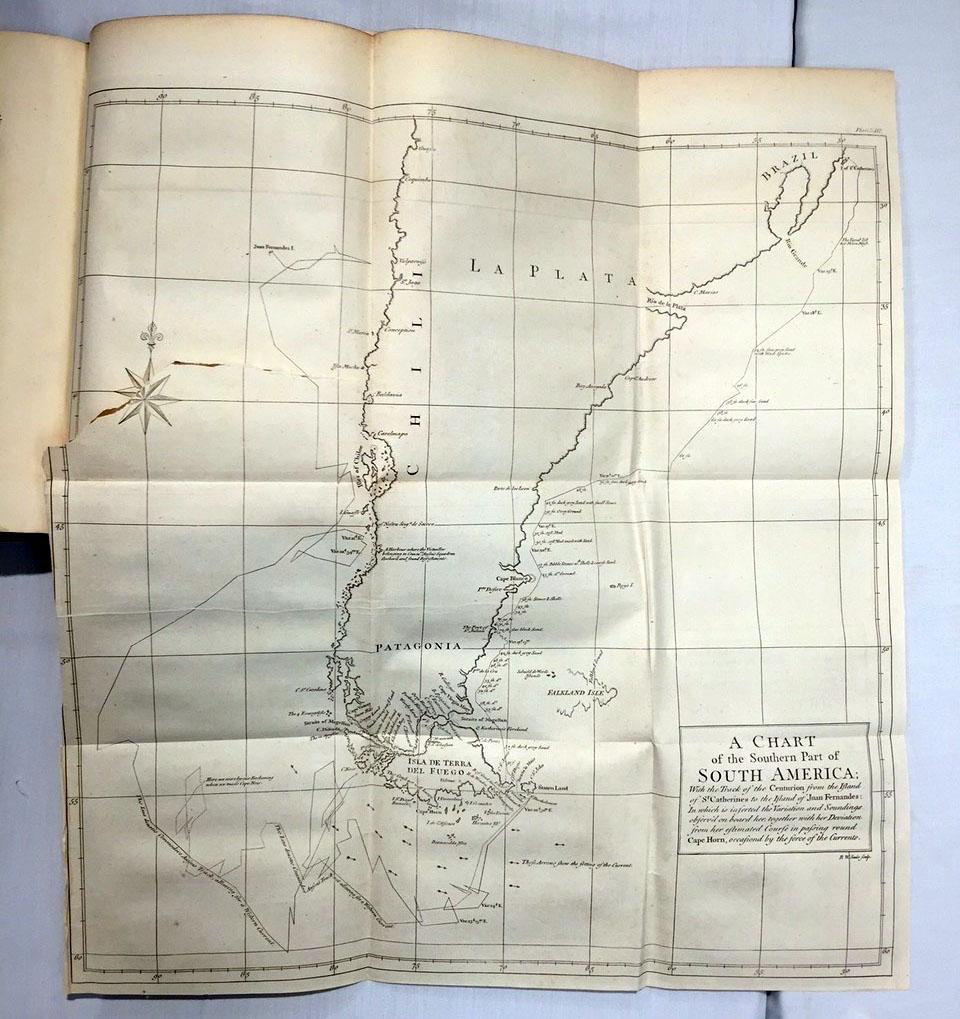 XVIIIe siècle Voyage around the World, In the Years MDCCXL, I, II, III, IV, de George Anson en vente