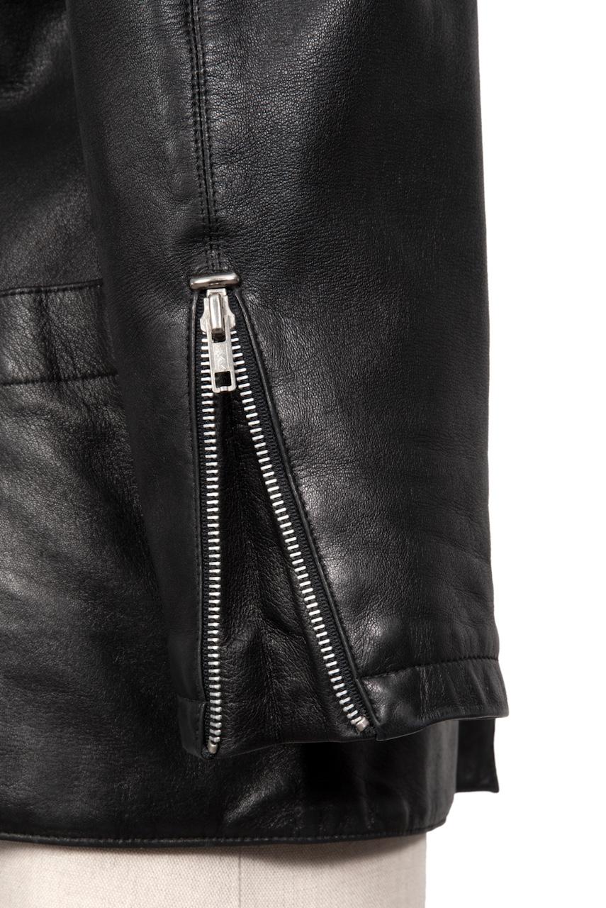A/W 1982 Azzedine ALAÏA First Ready-To-Wear Collection Black Leather Jacket For Sale 6