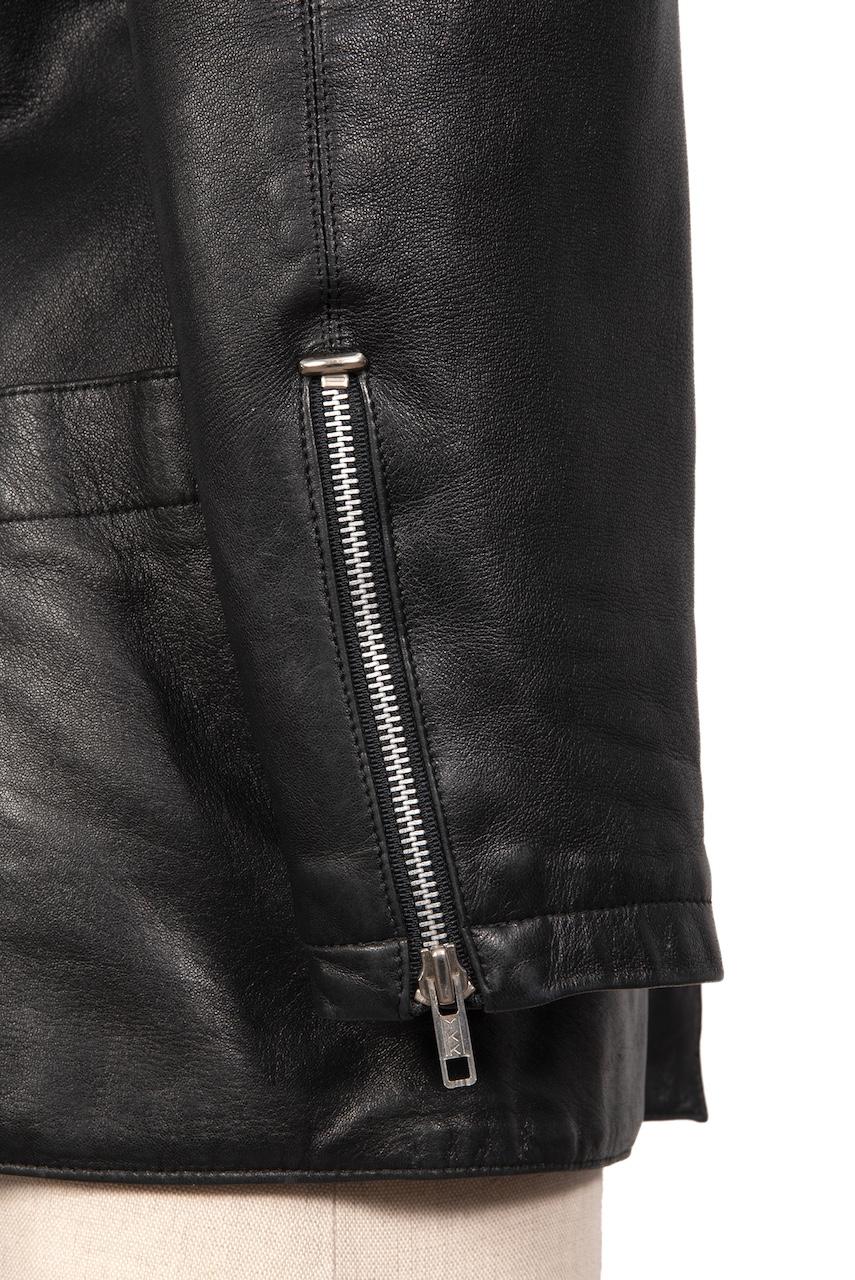 A/W 1982 Azzedine ALAÏA First Ready-To-Wear Collection Black Leather Jacket For Sale 5