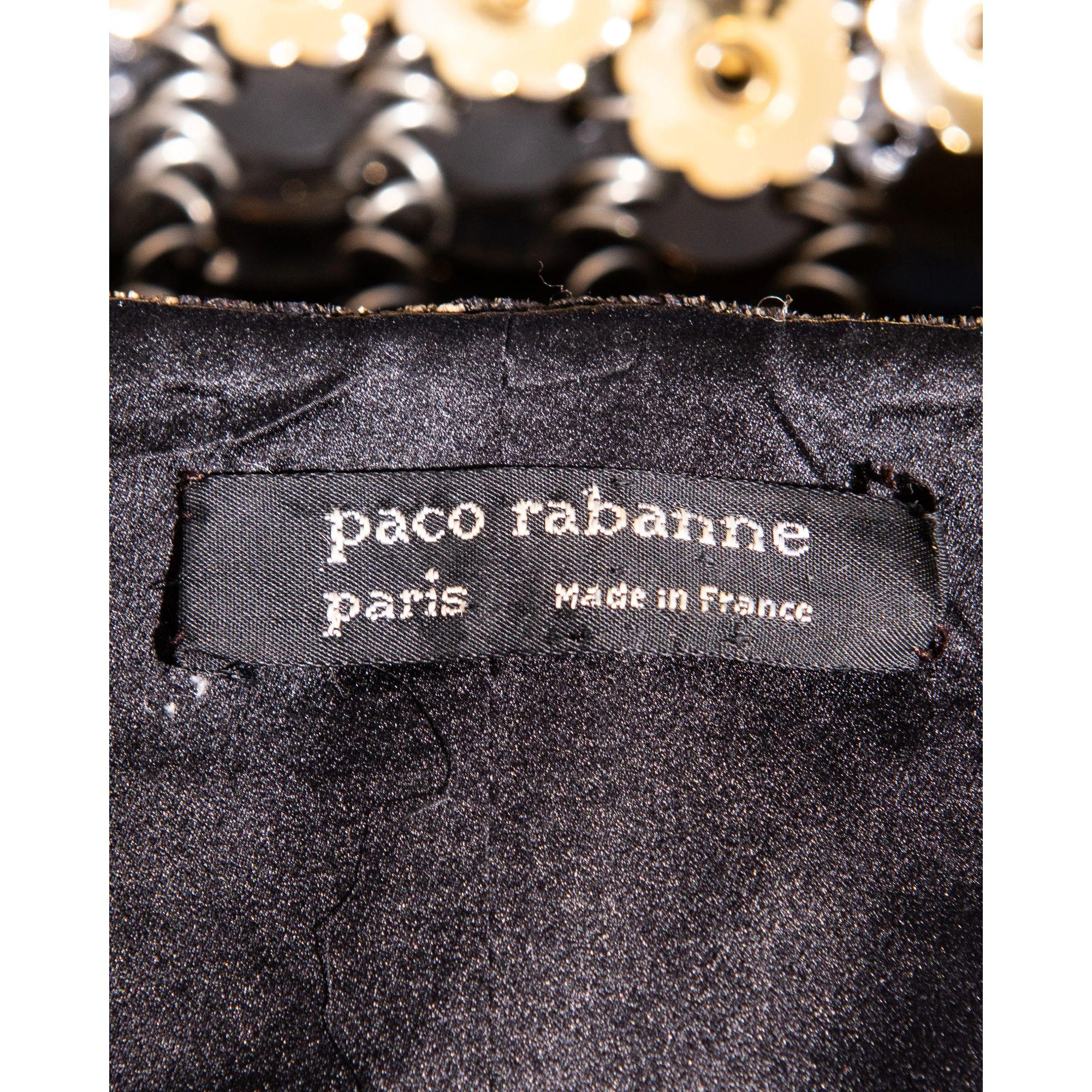 Paco Rabanne - Robe bustier haute couture en cotte de mailles dorées, A/H 1988 en vente 2