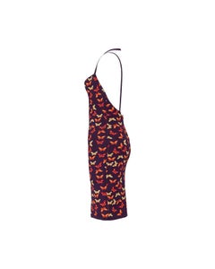 A/W 1991 Azzedine Alaïa Butterfly Print Dress