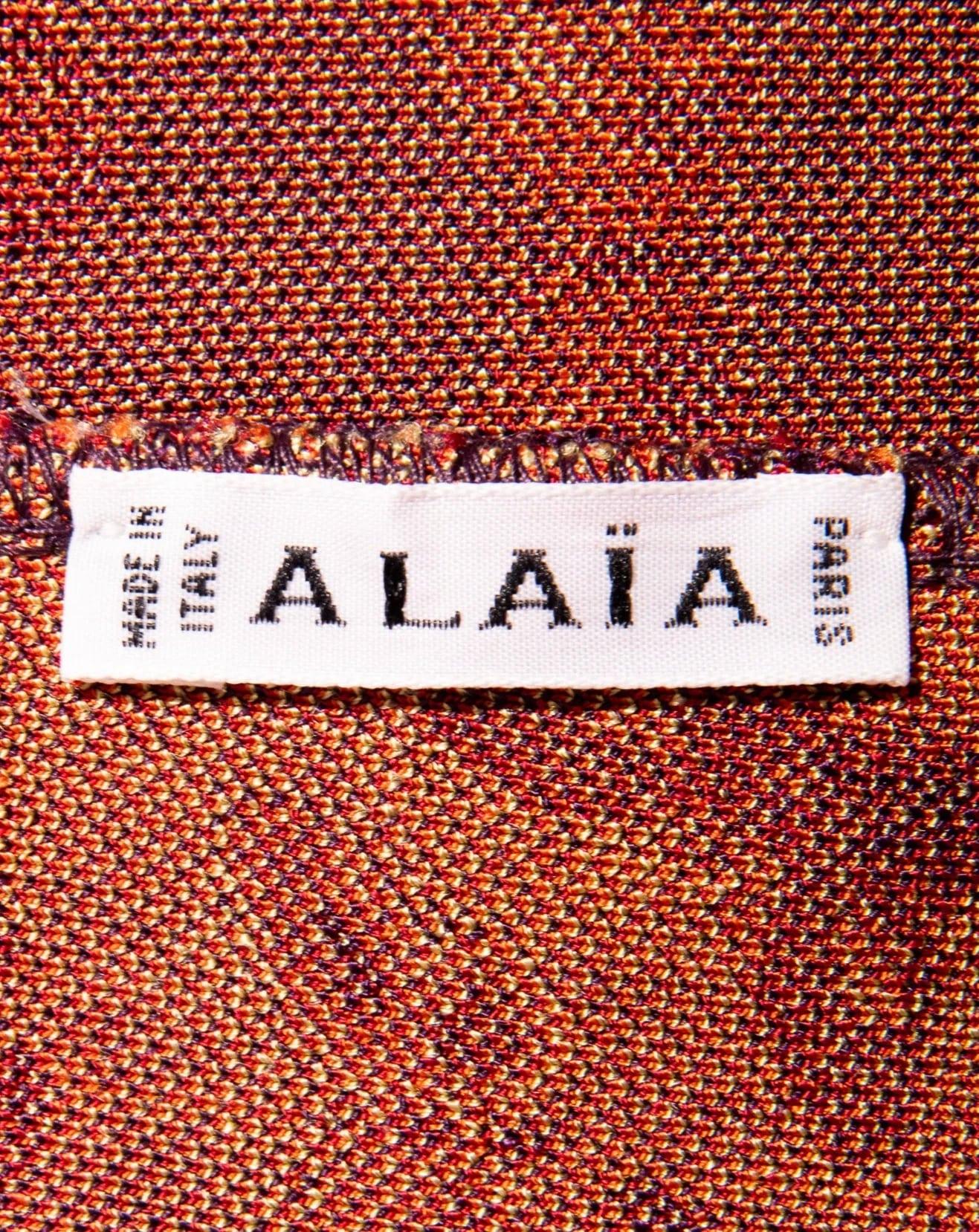 A/W 1991 Azzedine Alaïa Butterfly Print Dress 3