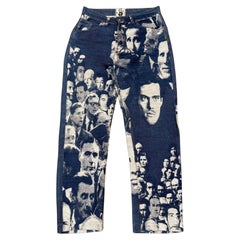 A/W 1992 Jean Paul Gaultier jacquard face denim A/W 1992 Jean Paul Gaultier jacquard face denim