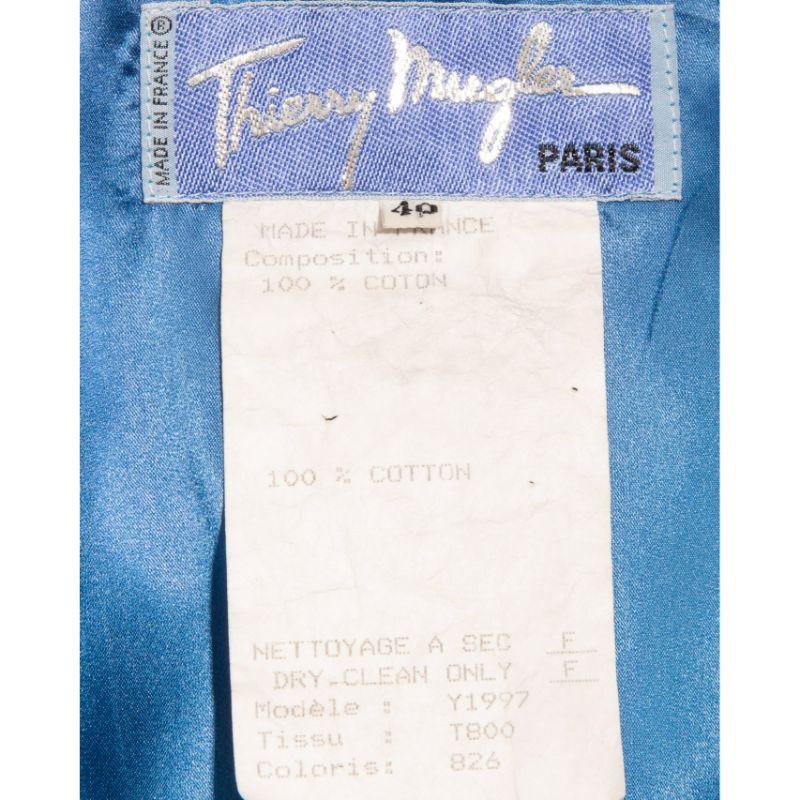 A/W 1992 Thierry Mugler Deep Blue 3-Piece Pant Set 2