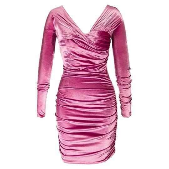 A/W 1995 Gianni Versace A/W Sherbet Velvet Mini Dress