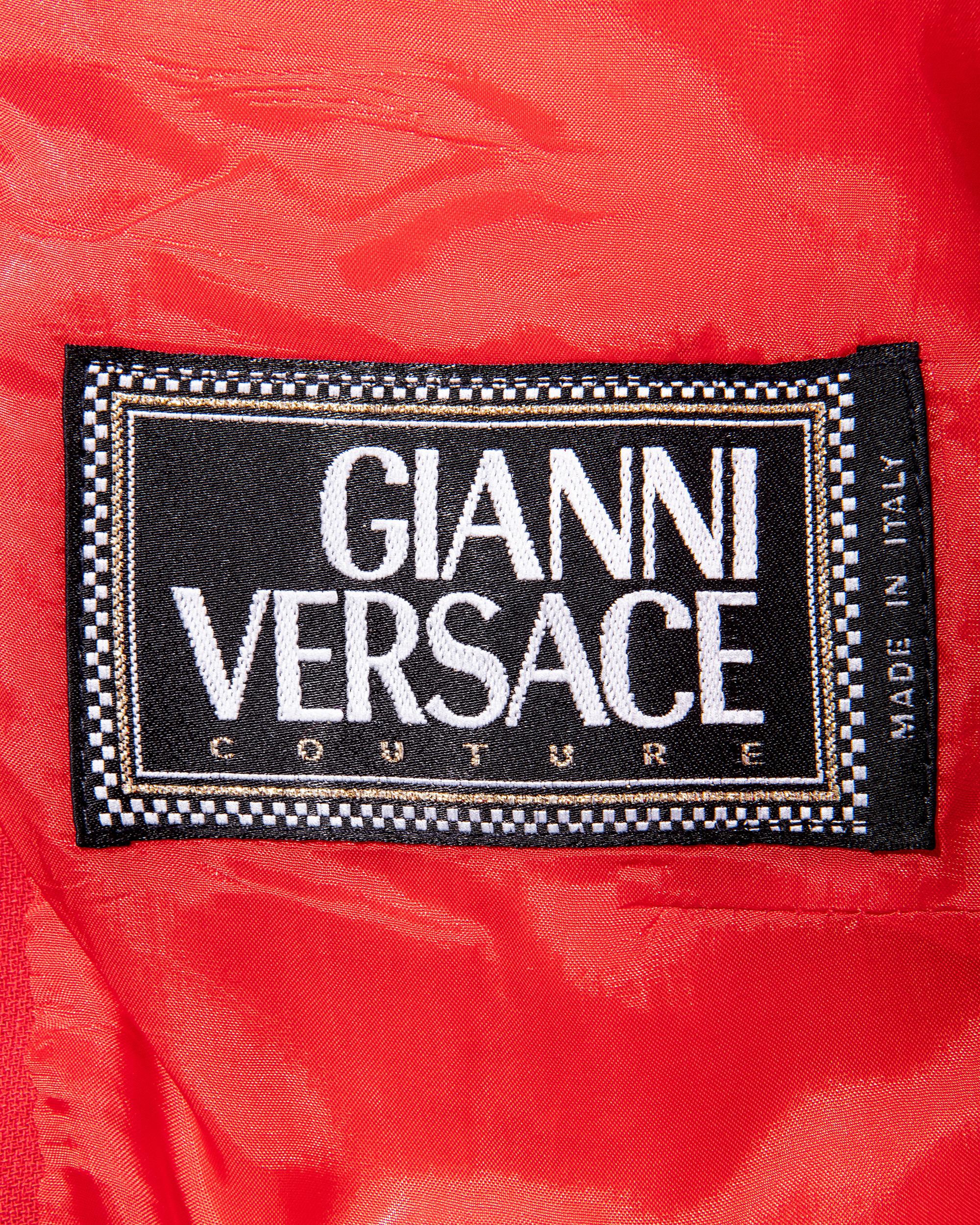 A/W 1995 Gianni Versace Red Suit Set 11