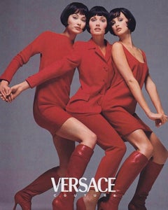 A/W 1995 Gianni Versace Red Suit Set