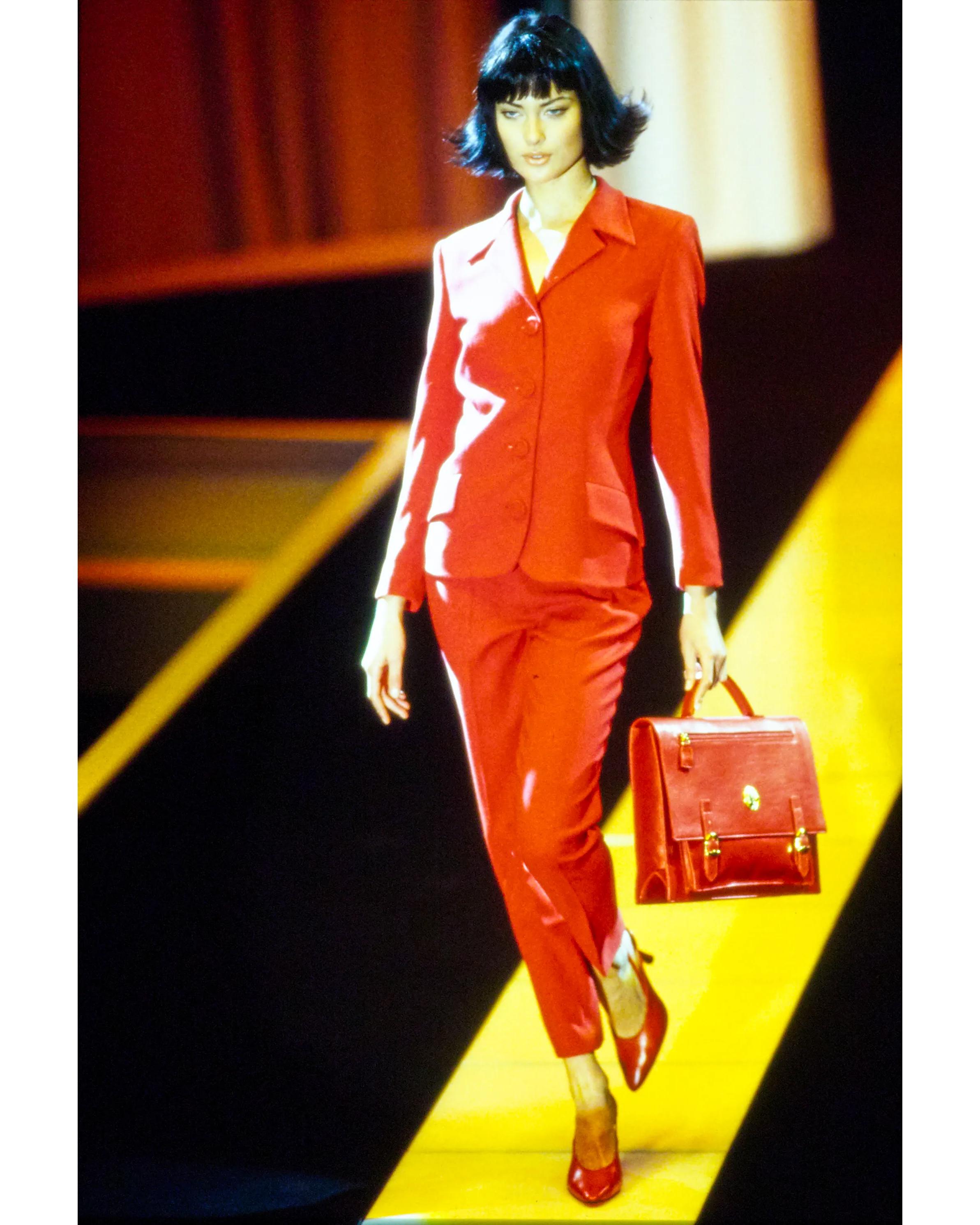 A/W 1995 Gianni Versace Red Suit Set 2