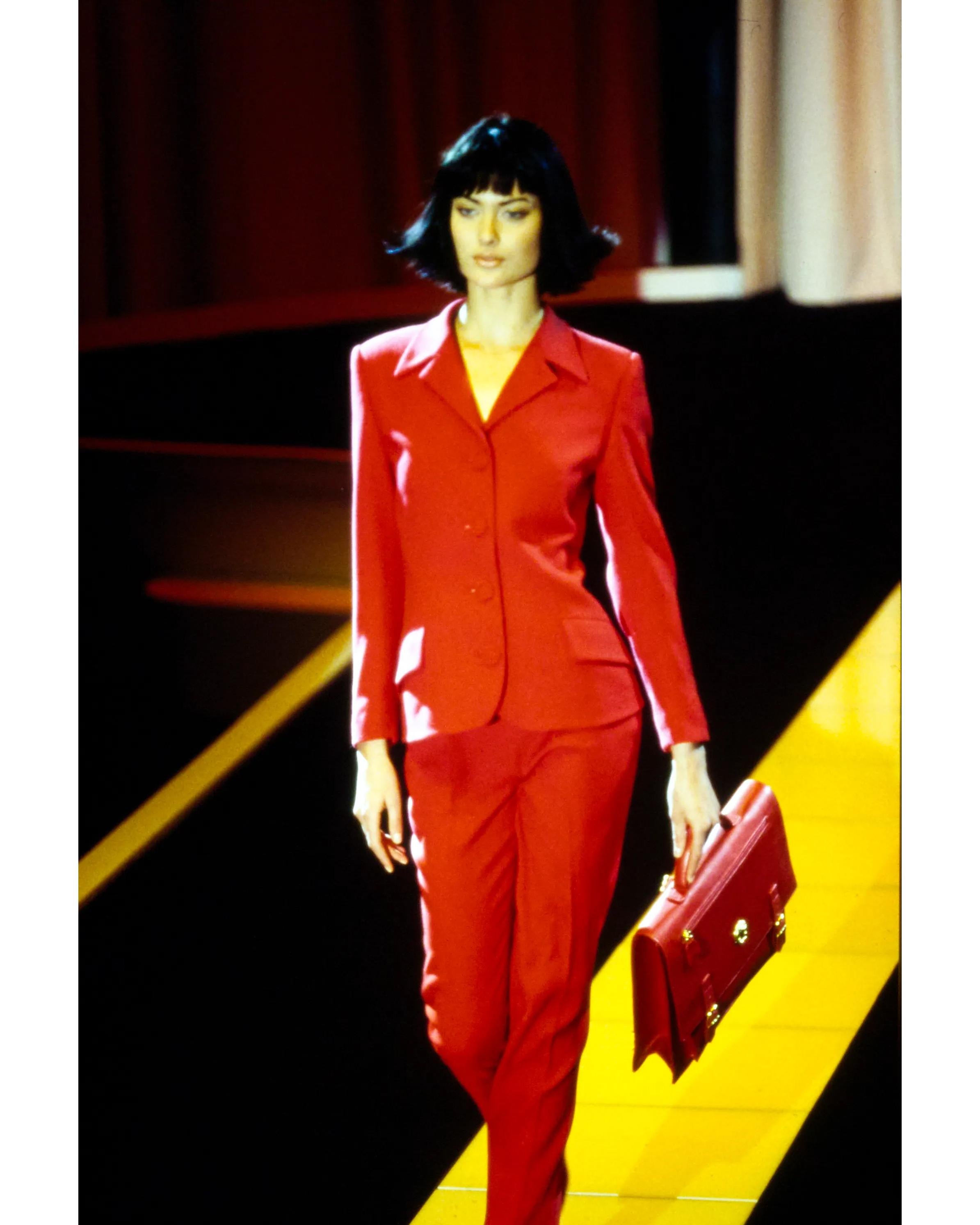A/W 1995 Gianni Versace Red Suit Set 3