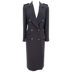 A/W 1996 COLLECTIBLE Vintage TOM FORD for GUCCI NAVY WOOL COAT