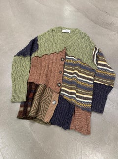 A/W 1996 Dolce & Gabbana patchwork reconstructed sweater