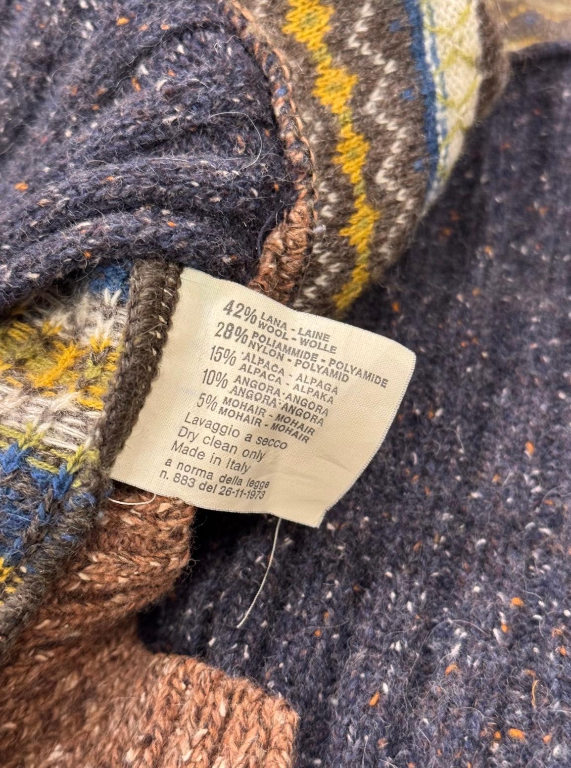 Maglione ricostruito patchwork Dolce & Gabbana A/I 1996 in vendita 2