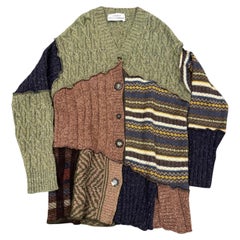 A/W 1996 Dolce 
Gabbana patchwork reconstructed sweater