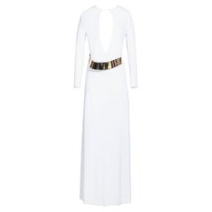 Vintage A/W 1996 Gucci by Tom Ford White Jersey Long Sleeve Gown
