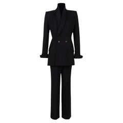 A/W 1997 Givenchy Haute Couture Double Breasted Pant Suit Set