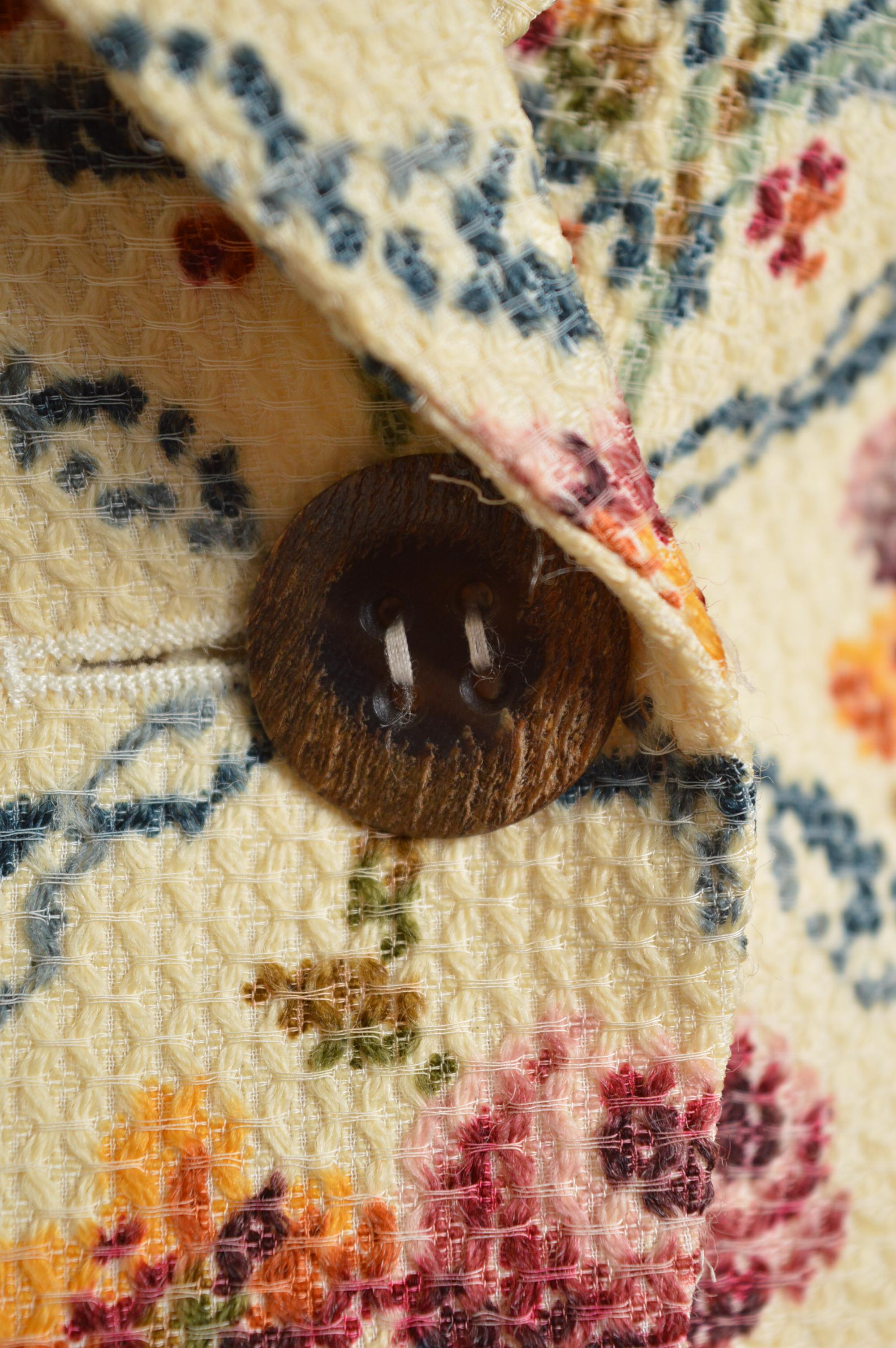 Women's A/W 1999 Christian Dior John Galliano Floral Cross stitch Tapestry Blazer Jacket For Sale