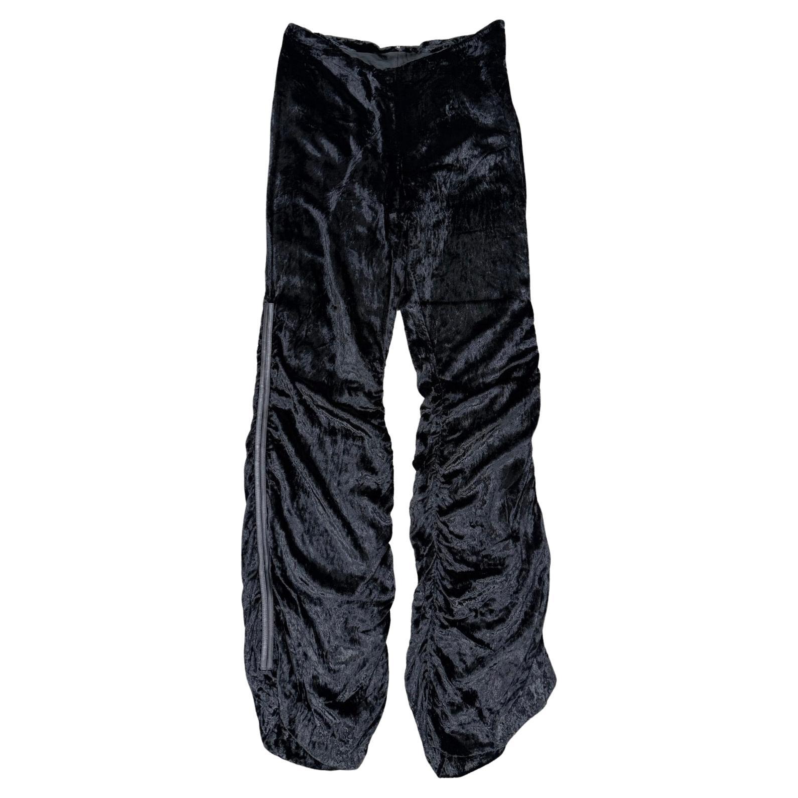 A/W 1999 Gucci by Tom Ford runway velvet ruched pants