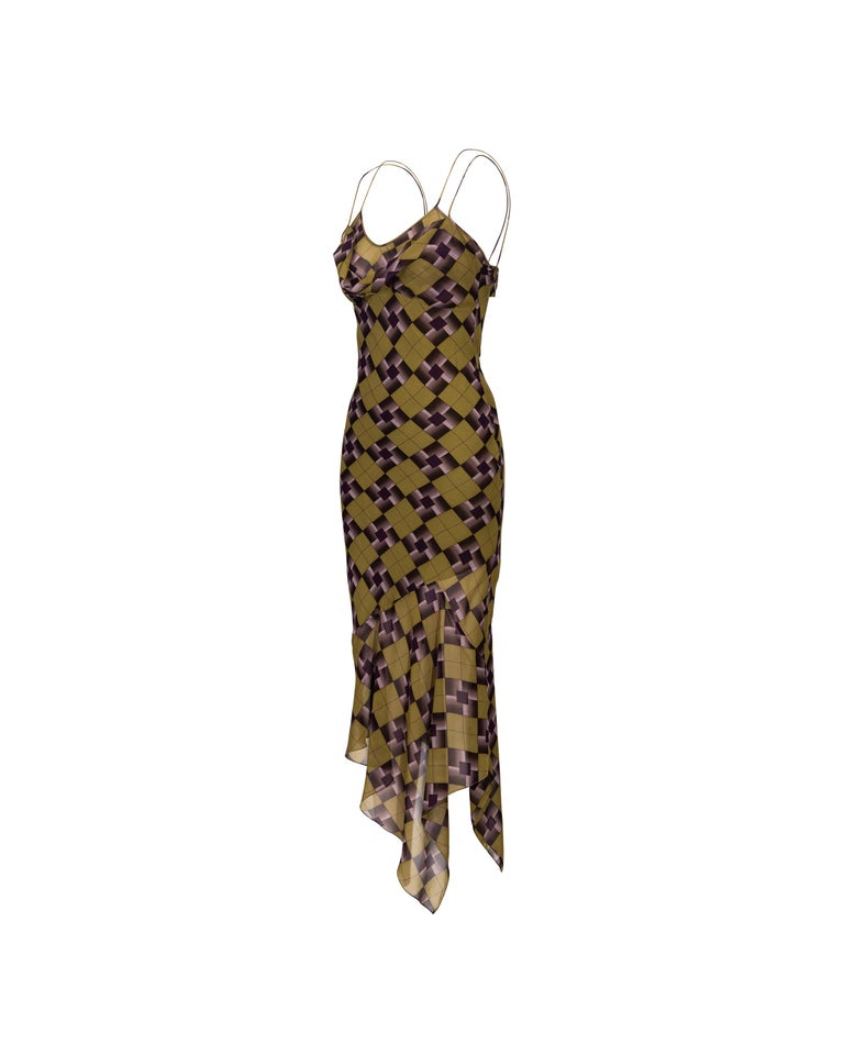 tartan chiffon dress FINAL SALE: Rich In Thought Tartan Dress