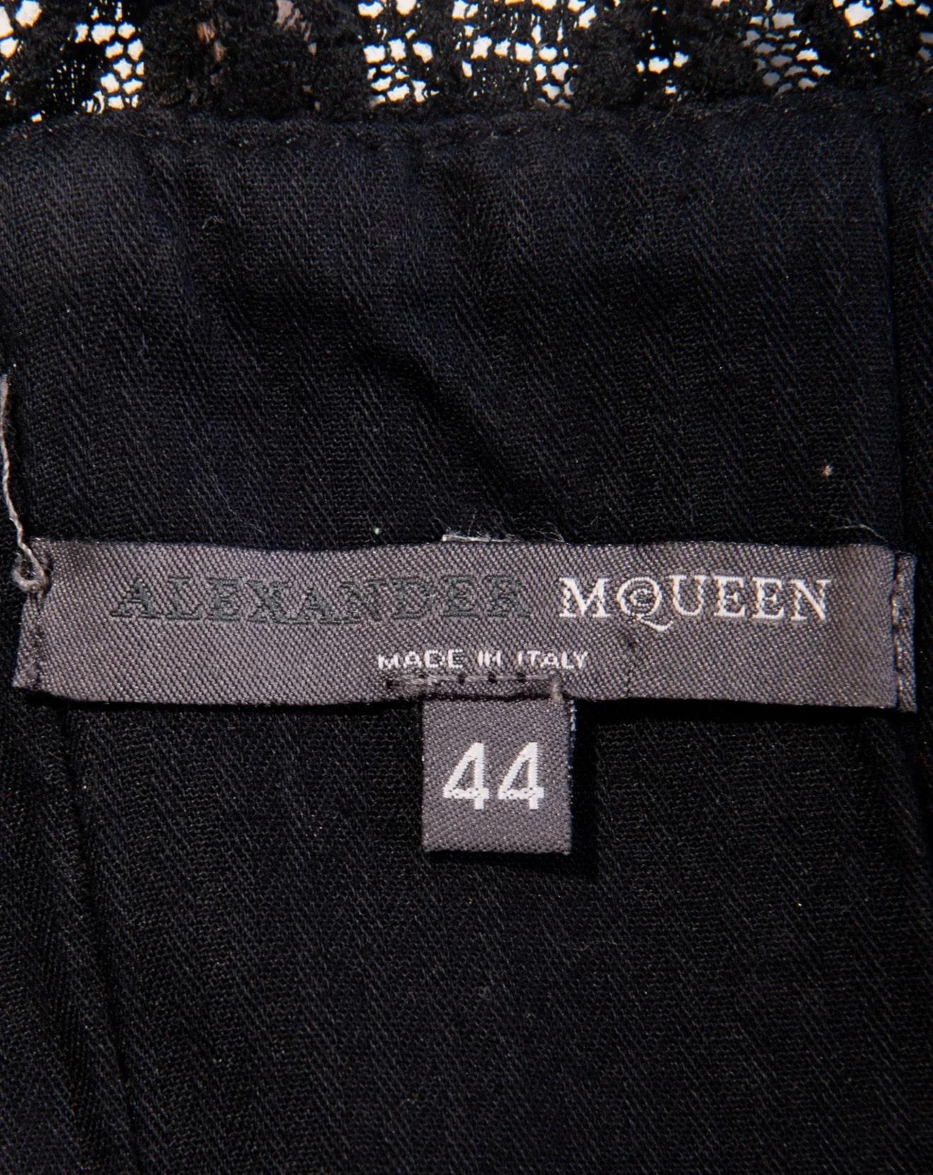 A/W 2002 Alexander McQueen ‘Irere’ Buccaneer A-Line Black Dress 6