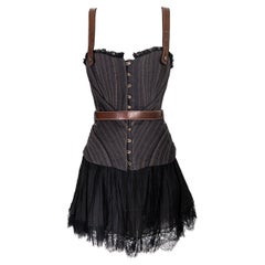 A/W 2002 Alexander McQueen ‘Irere’ Buccaneer A-Line Black Dress