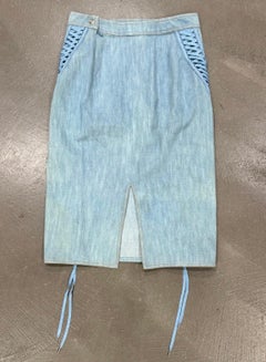 A/W 2002 Christian Dior by Galliano lace-up skirt