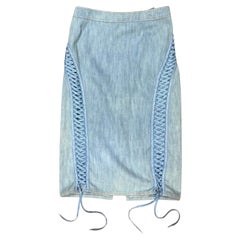 A/I 2002 Christian Dior by Galliano: gonna con lacci e laccioli