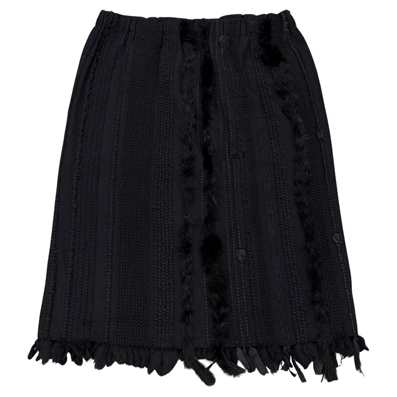 A/W 2002 Gucci by Tom Ford runway fur skirt