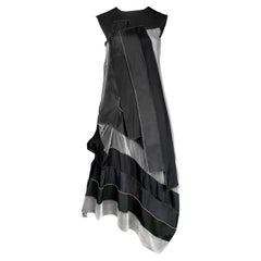 A/W 2002 Runway Silk Deconstructed Patchwork Dress Marithe  Francois Girbaud