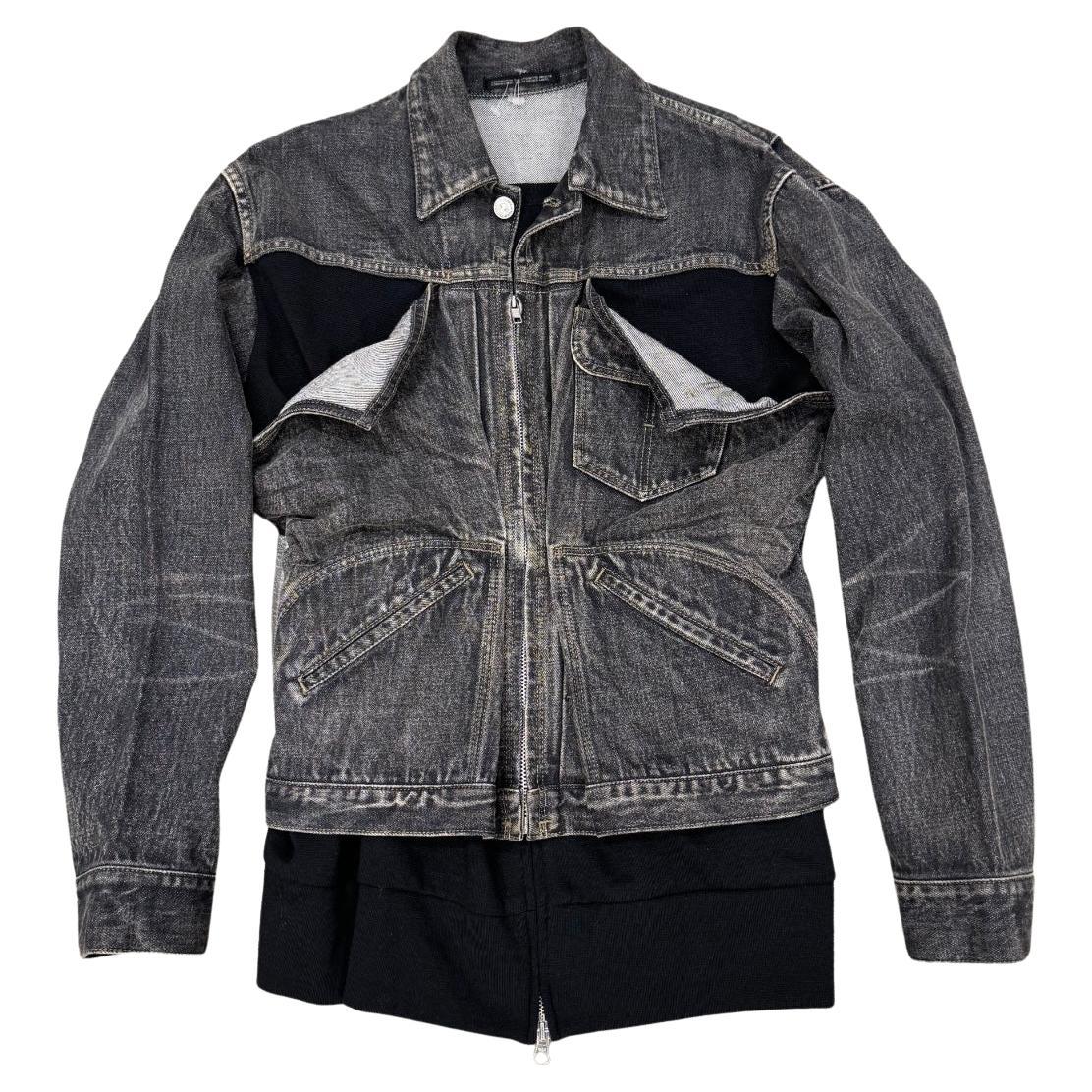 A/W 2002 Yohji Yamamoto défilé veste en denim déconstruite - NEW en vente