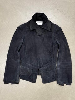 A/W 2002 Yves Saint Laurent by Tom Ford runway suede multi-layer panel jacket