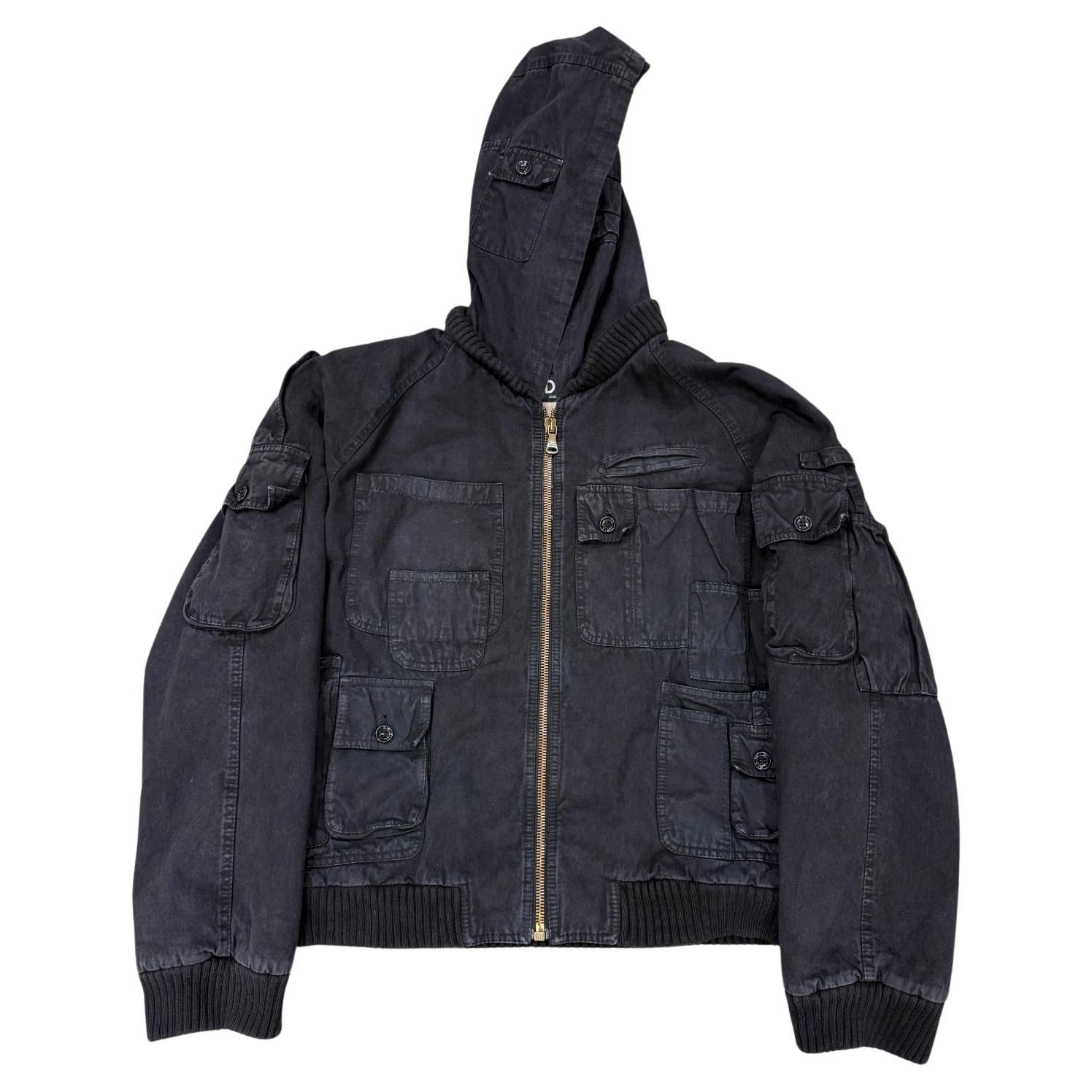 A/W 2003 Dolce & Gabbana multi pocket cargo bomber jacket