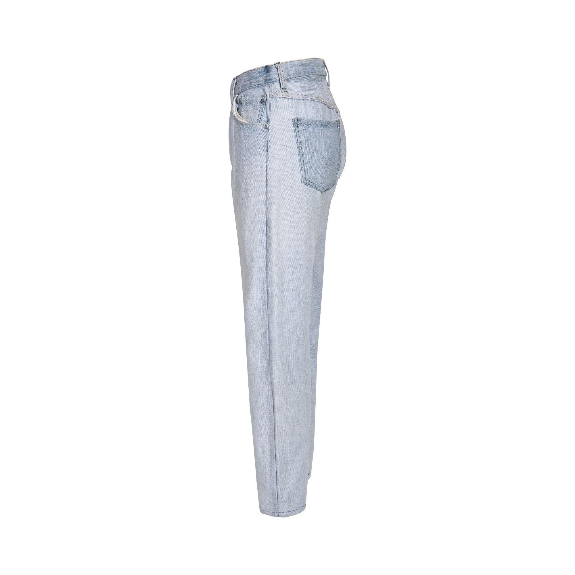 A/W 2003 Maison Martin Margiela Artisanal Inverted Jeans In Excellent Condition For Sale In North Hollywood, CA