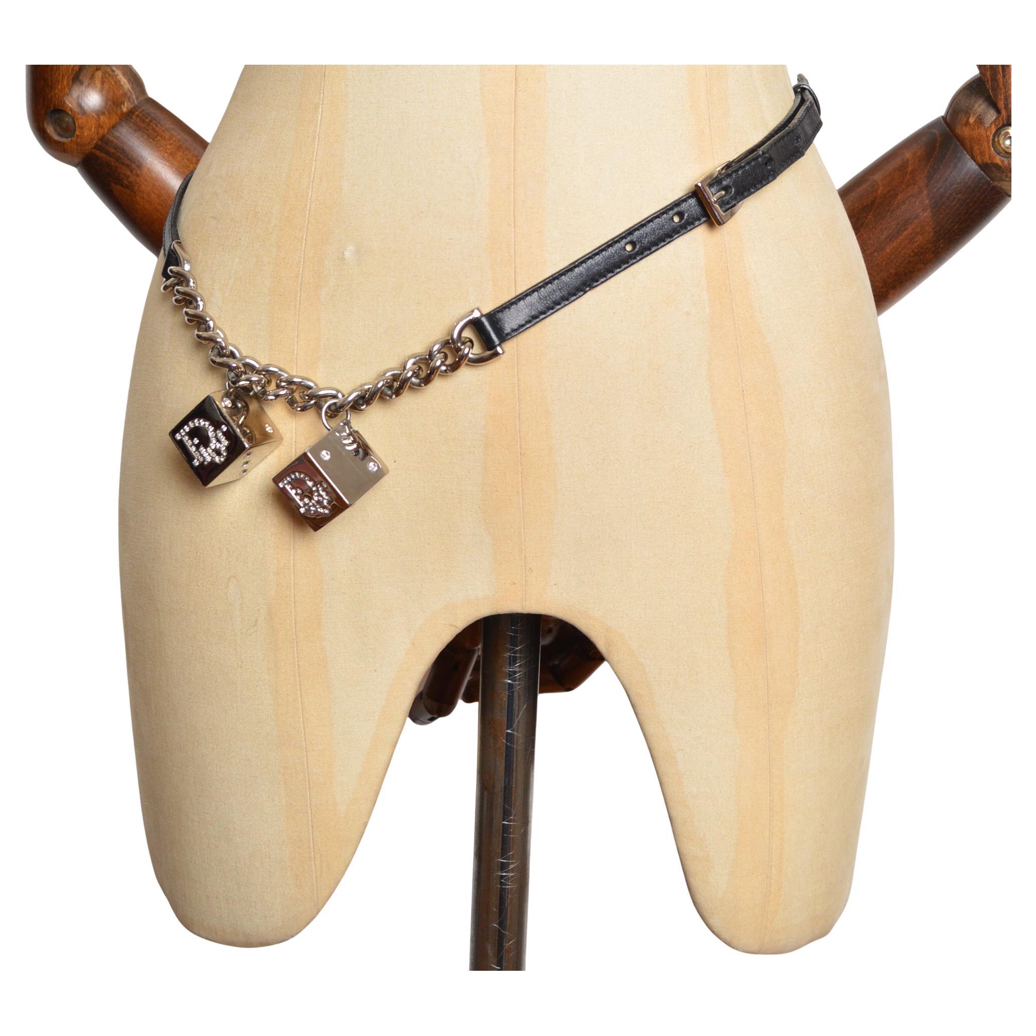 A/W 2004 Christian Dior by John Galliano ‘Gambler’ Dice Skinny Waist Belt