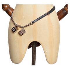 A/W 2004 Christian Dior by John Galliano ‘Gambler’ Dice Skinny Waist Belt