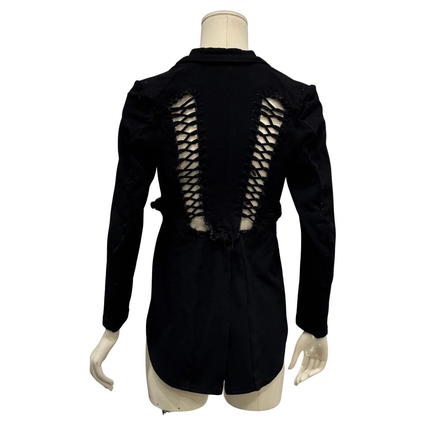 A/W 2004 Comme des Garçons deconstructed lace-up jacket