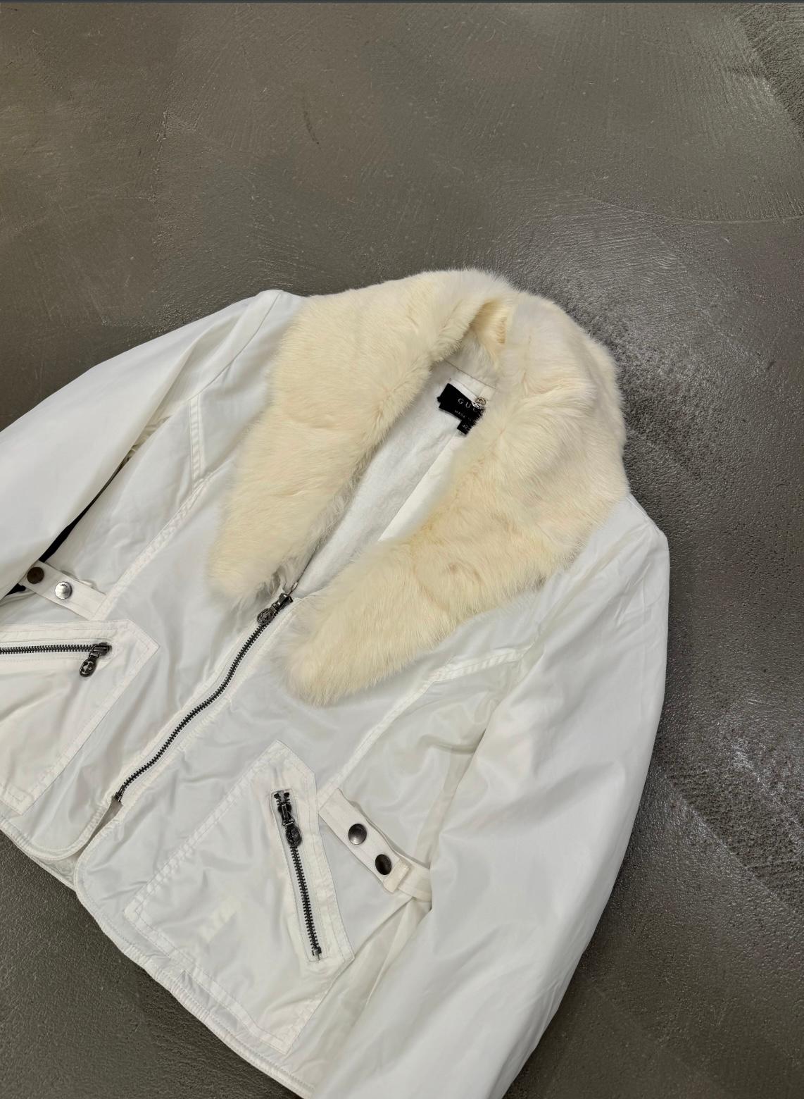 A/W 2004 Gucci by Tom Ford Echtpelz-Nylonjacke im Zustand „Hervorragend“ im Angebot in Milano, Lombardia