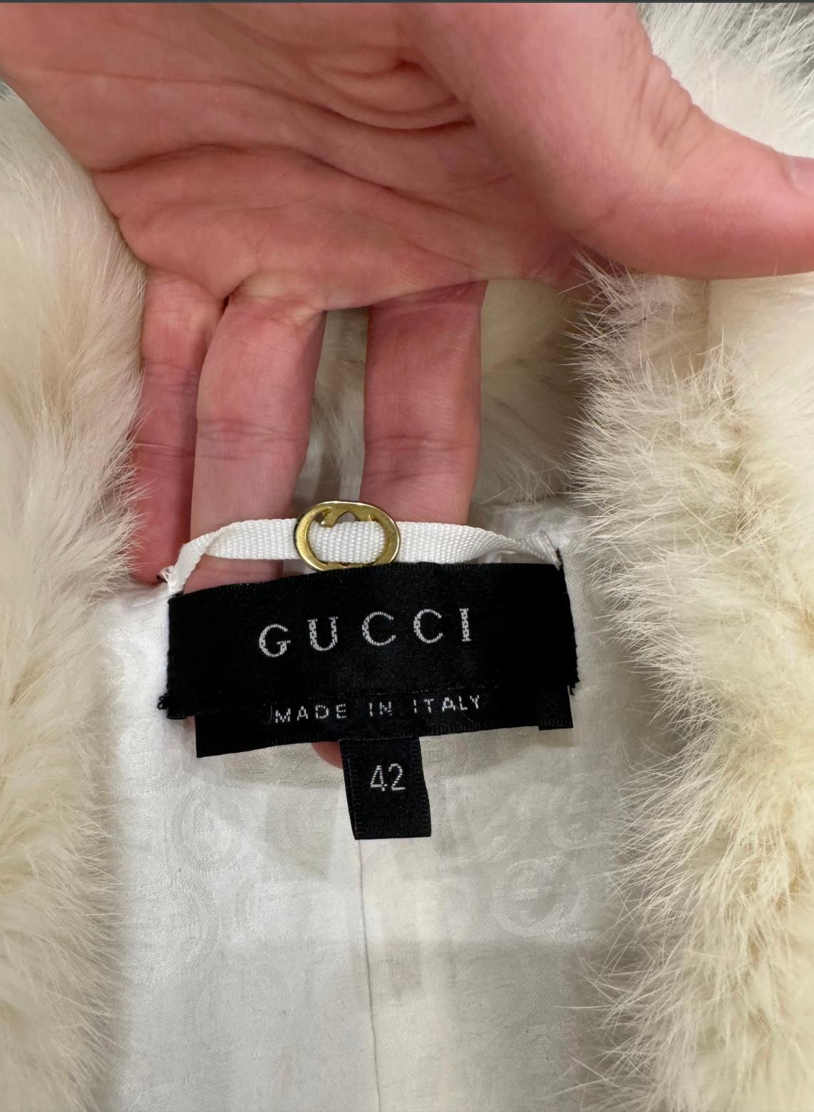 A/W 2004 Gucci by Tom Ford Echtpelz-Nylonjacke im Angebot 2