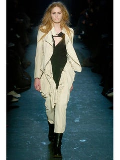 Ann Demeulemeester napoleon asymmetrische Militärjacke A/W 2005