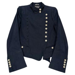Ann Demeulemeester napoleon asymmetrische Militärjacke A/W 2005
