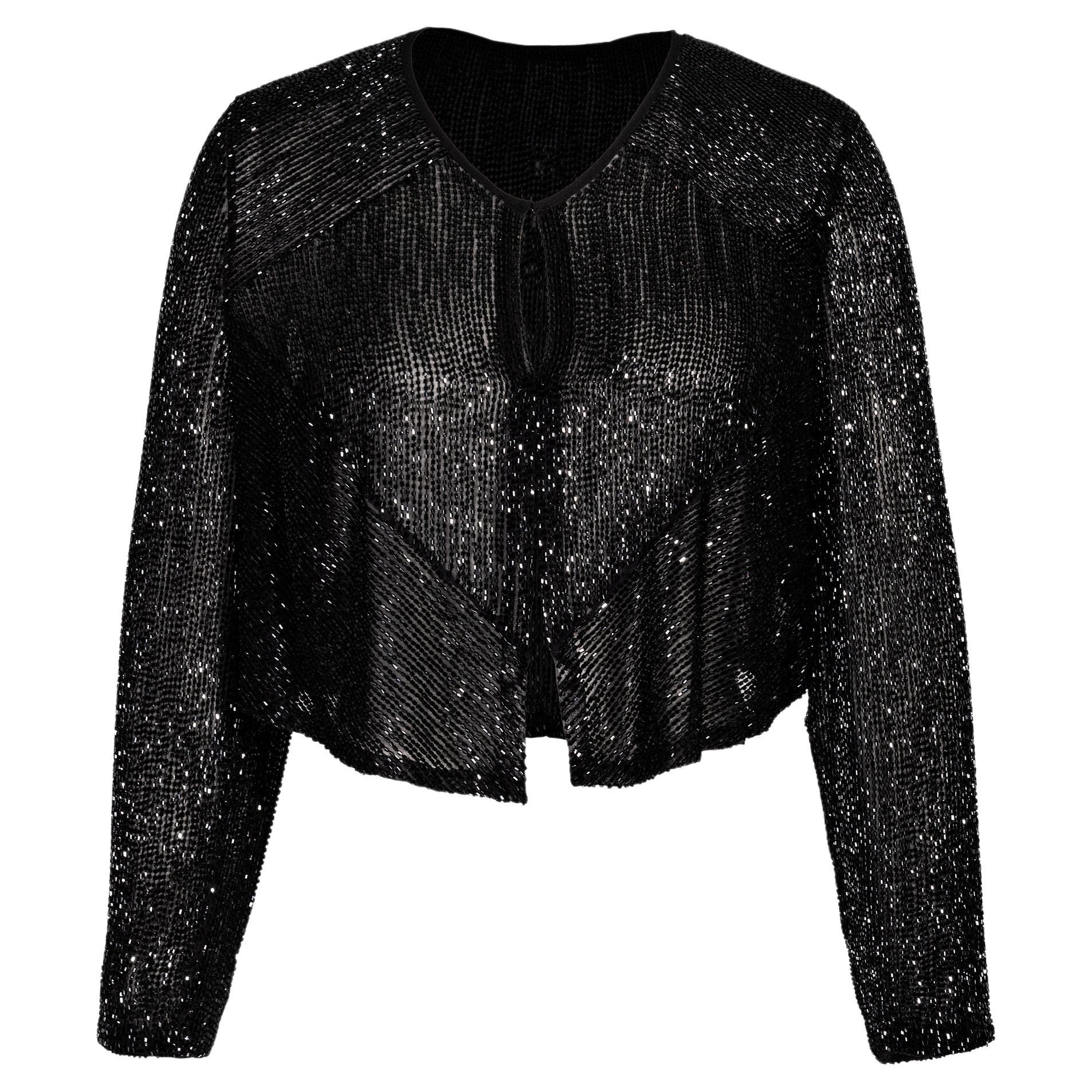 A/W 2005 Chloé by Phoebe Philo Silk Beaded Evening Jacket