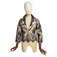 A/W 2005 Christian Dior by John Galliano Black & Layered Lace Knit Jacket
