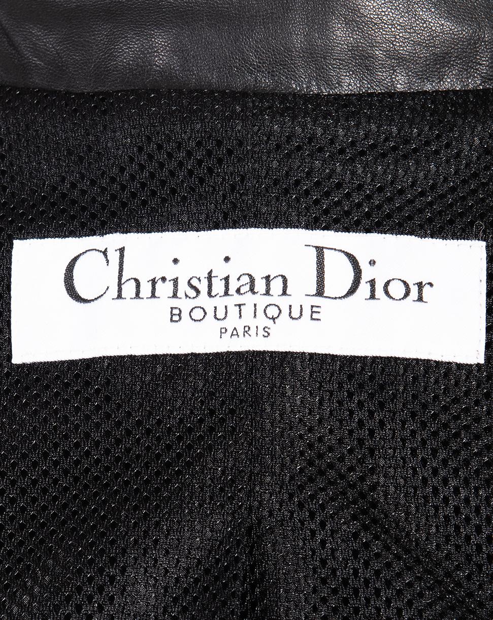 A/W 2005 Christian Dior by John Galliano Black Leather Skirt Set 9