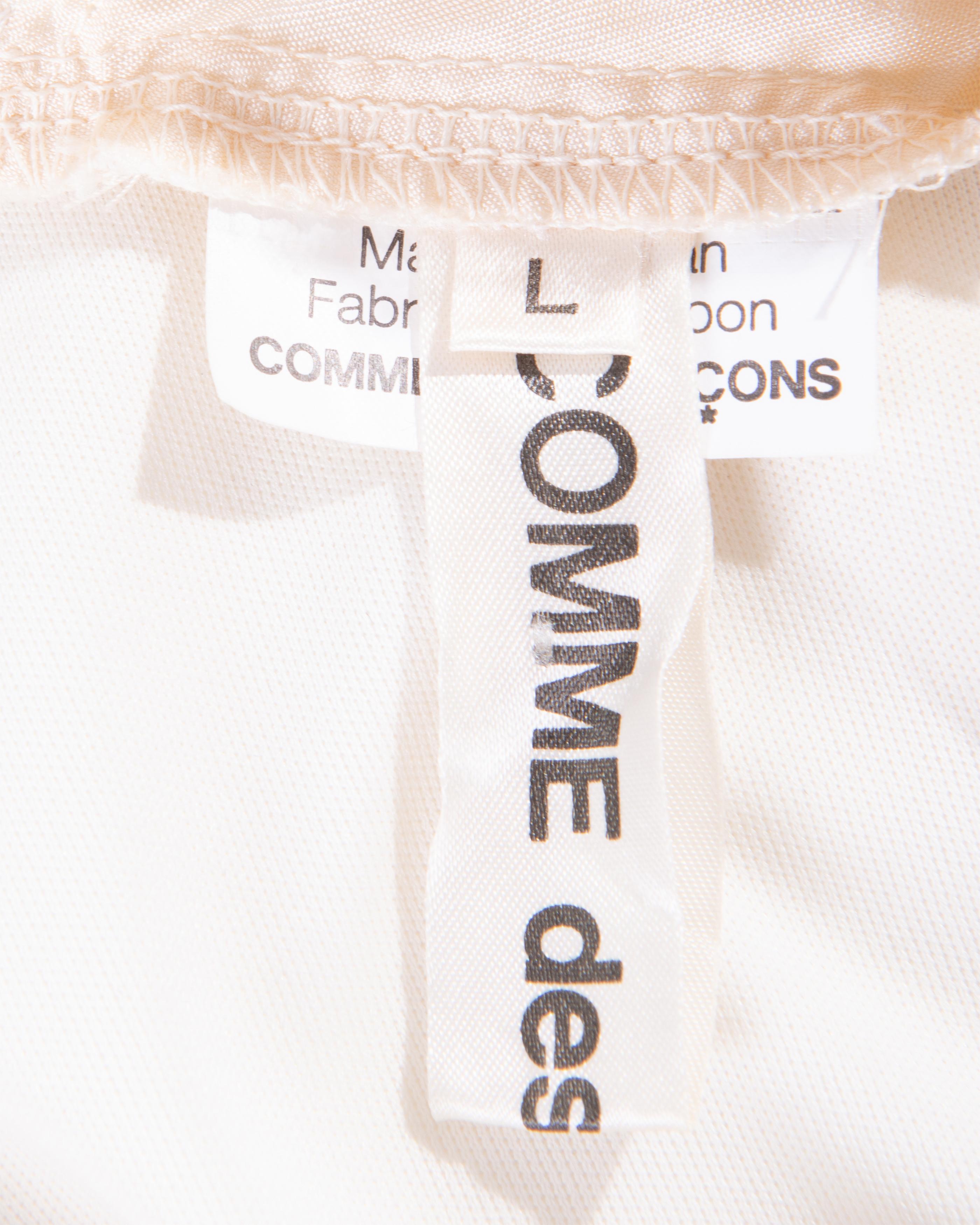 A/W 2005 Comme des Garcons  'Broken Bride' Collection Deconstructed Tan Gown 5