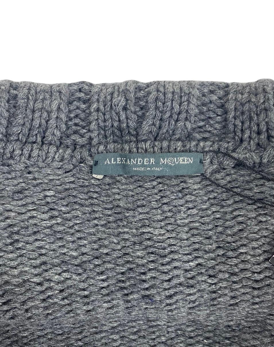 A/W 2006 ALEXANDER McQUEEN The Widows of Culloden Knit Convertible Cardigan Coat For Sale 5