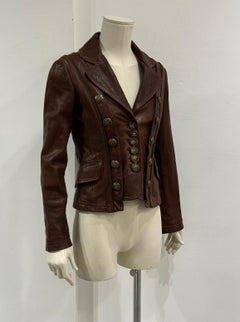 A/W 2006 Dolce & Gabbana napoleon leather jacket