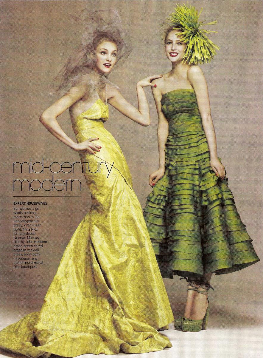 A/W 2007 Christian Dior by John Galliano green strapless fully pleated gown. Strapless layered gown with built-in corset with boning. Concealed side zip closure, with hook closures at interior corset (two layers of hooks to allow for slight